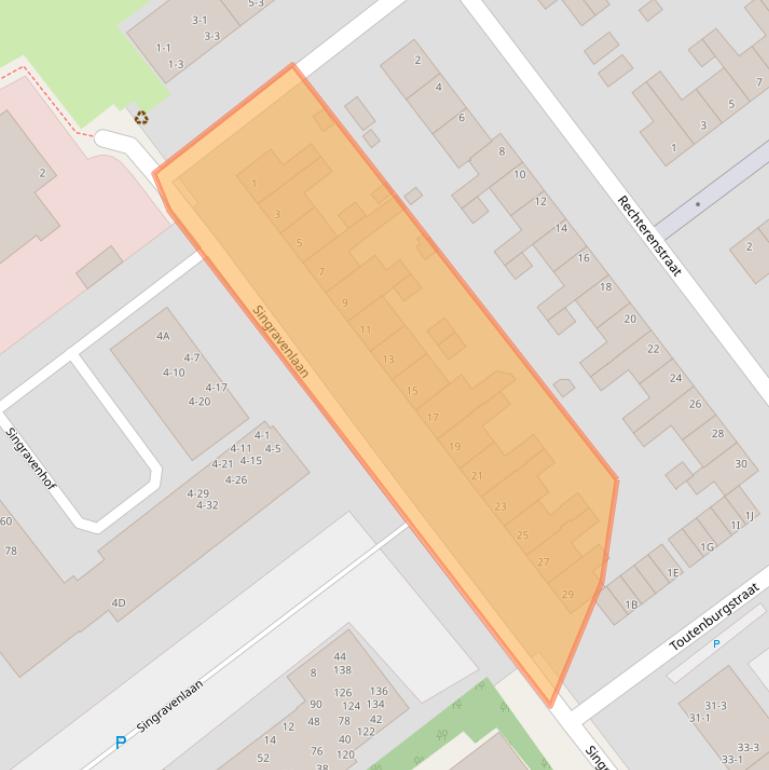 Kaart van postcodegebied 6825BE.