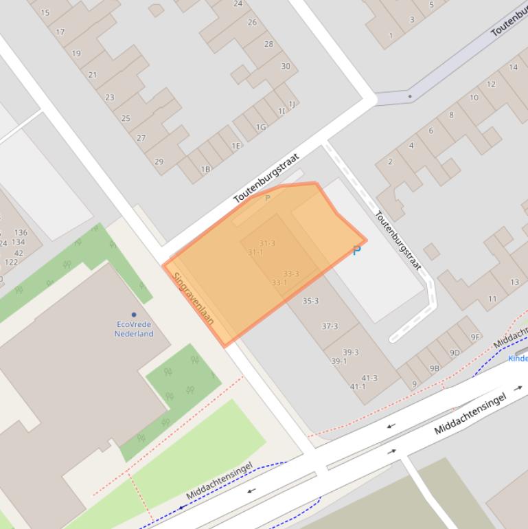 Kaart van postcodegebied 6825BG.