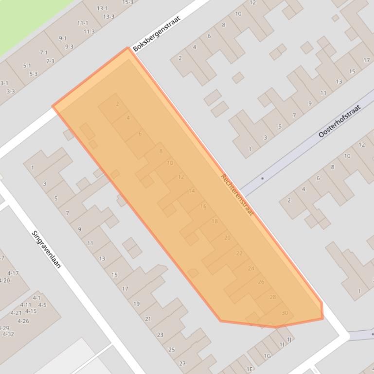 Kaart van postcodegebied 6825BJ.