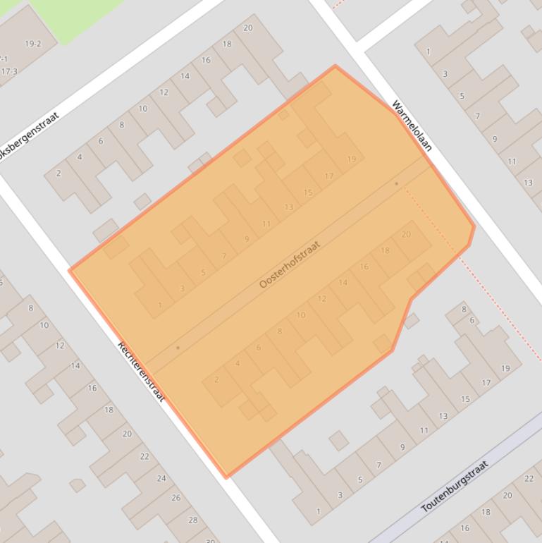 Kaart van postcodegebied 6825BK.