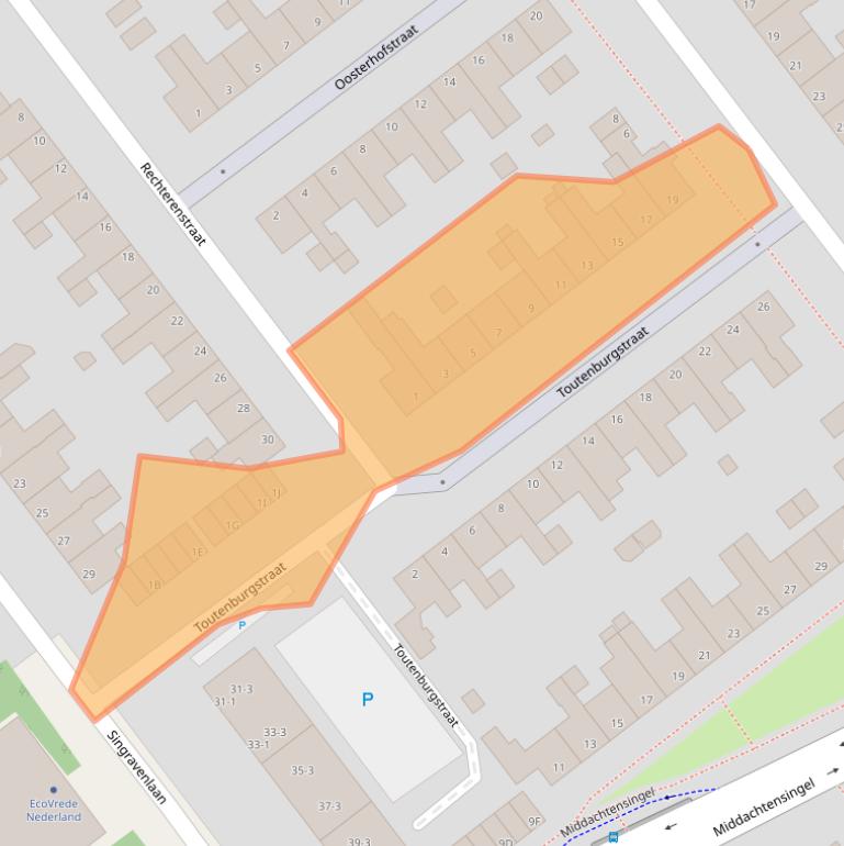 Kaart van postcodegebied 6825BL.