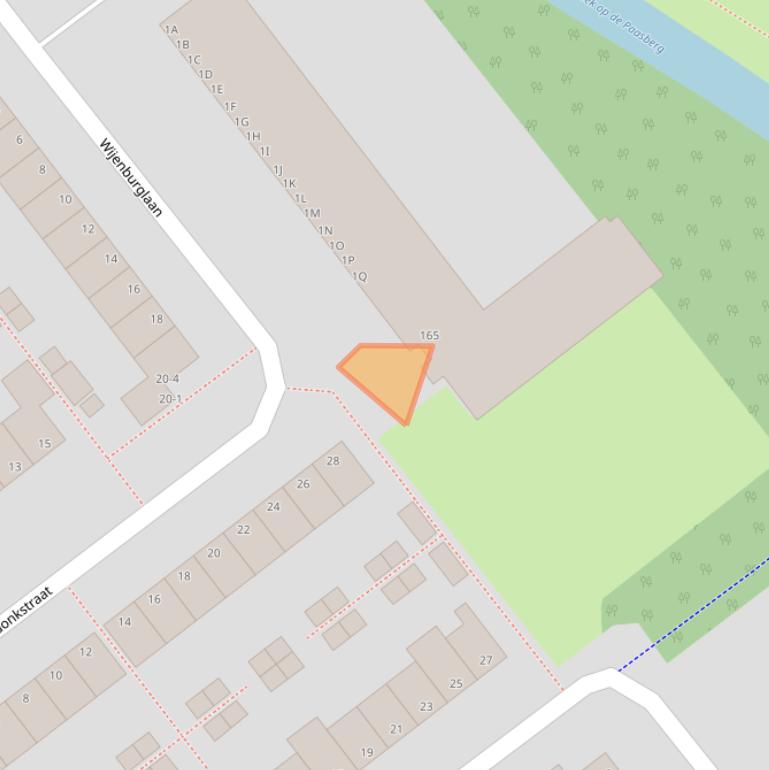 Kaart van postcodegebied 6825CD.