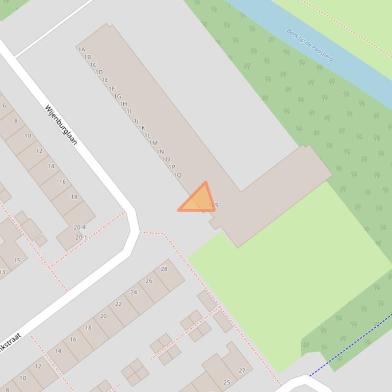 Kaart van postcodegebied 6825CE.