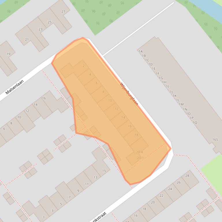 Kaart van postcodegebied 6825CH.