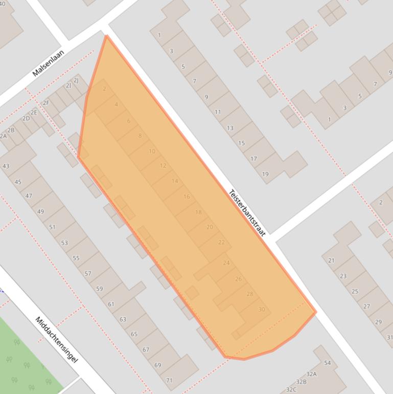 Kaart van postcodegebied 6825CK.