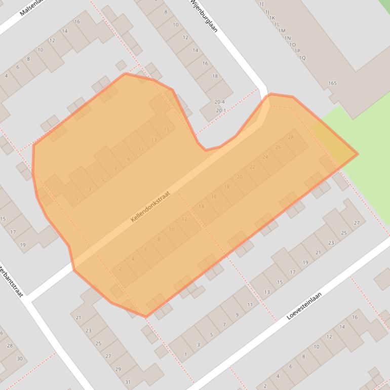 Kaart van postcodegebied 6825CM.