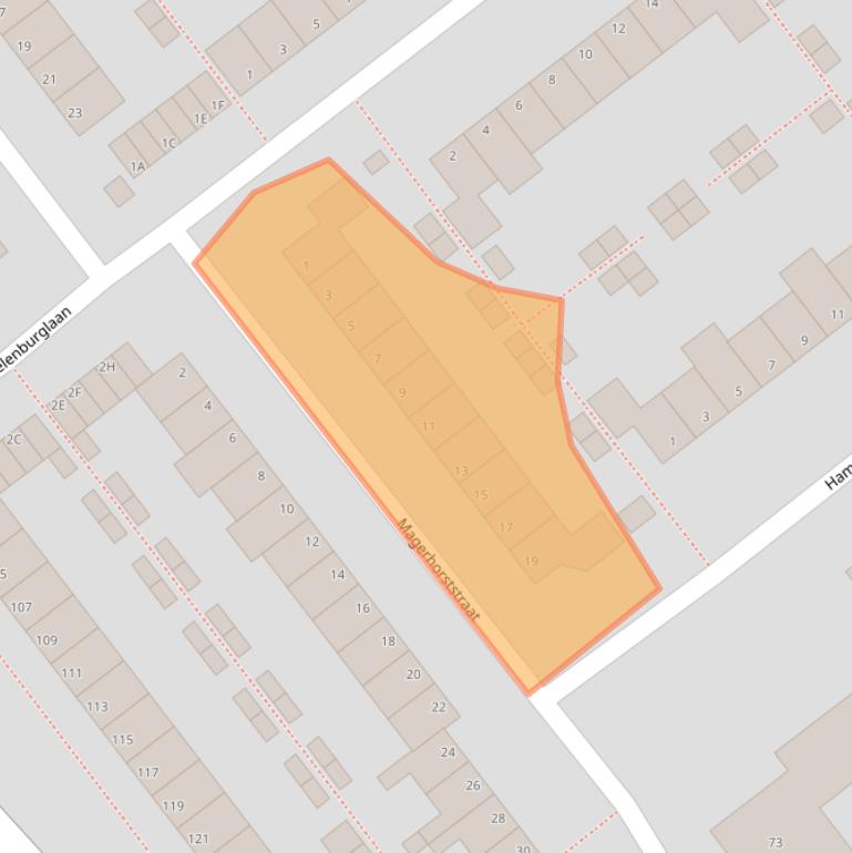 Kaart van postcodegebied 6825DK.