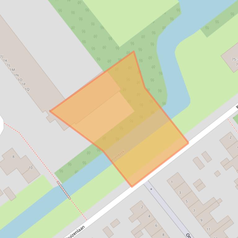 Kaart van postcodegebied 6825DP.