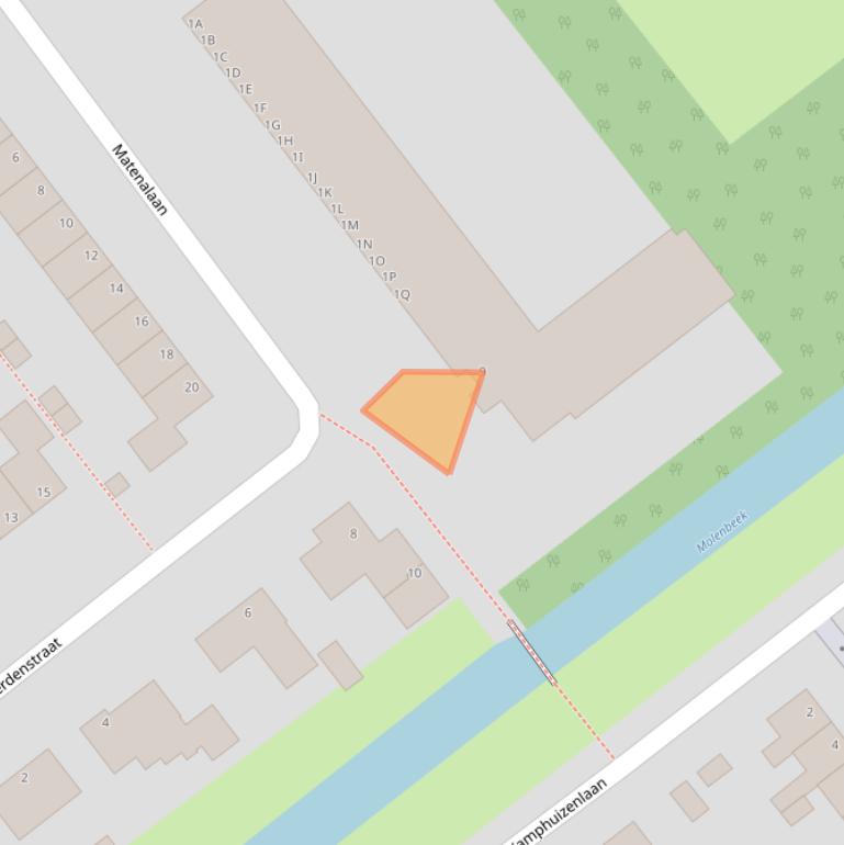 Kaart van postcodegebied 6825DS.