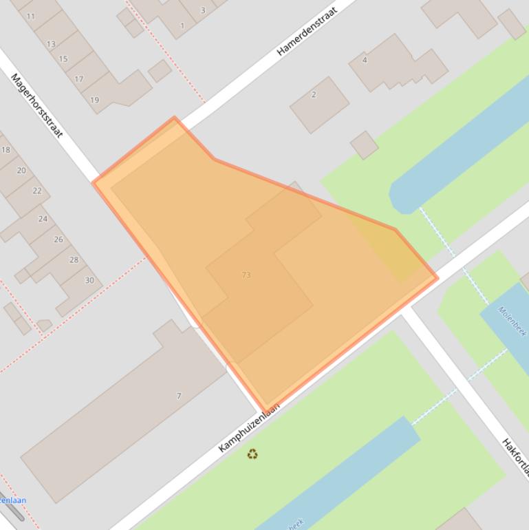 Kaart van postcodegebied 6825EB.