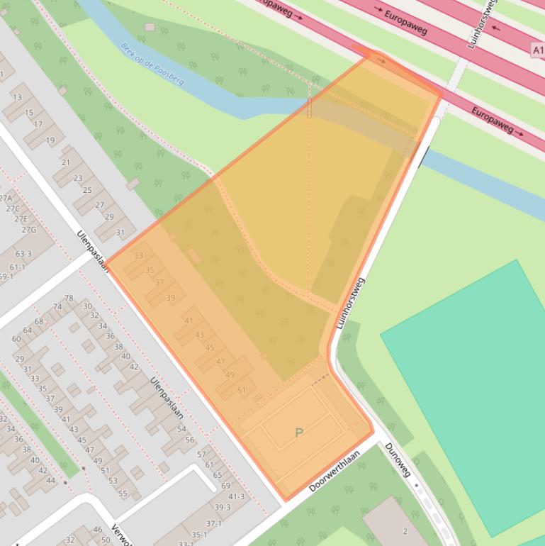 Kaart van postcodegebied 6825EE.