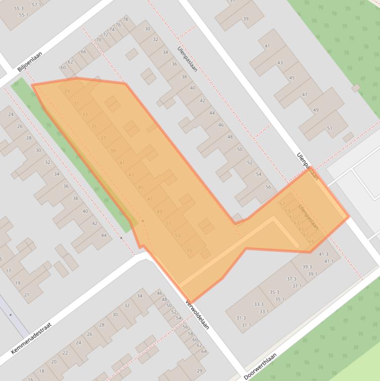 Kaart van postcodegebied 6825EK.