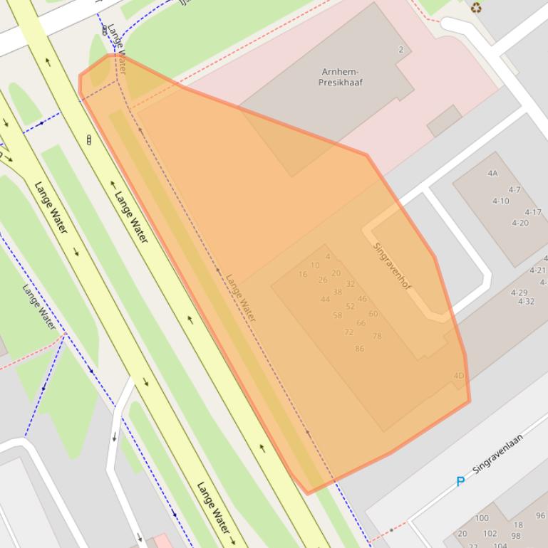 Kaart van postcodegebied 6825HZ.