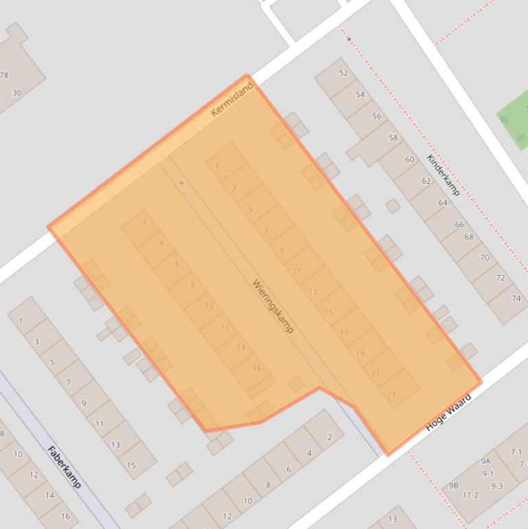 Kaart van postcodegebied 6825JD.