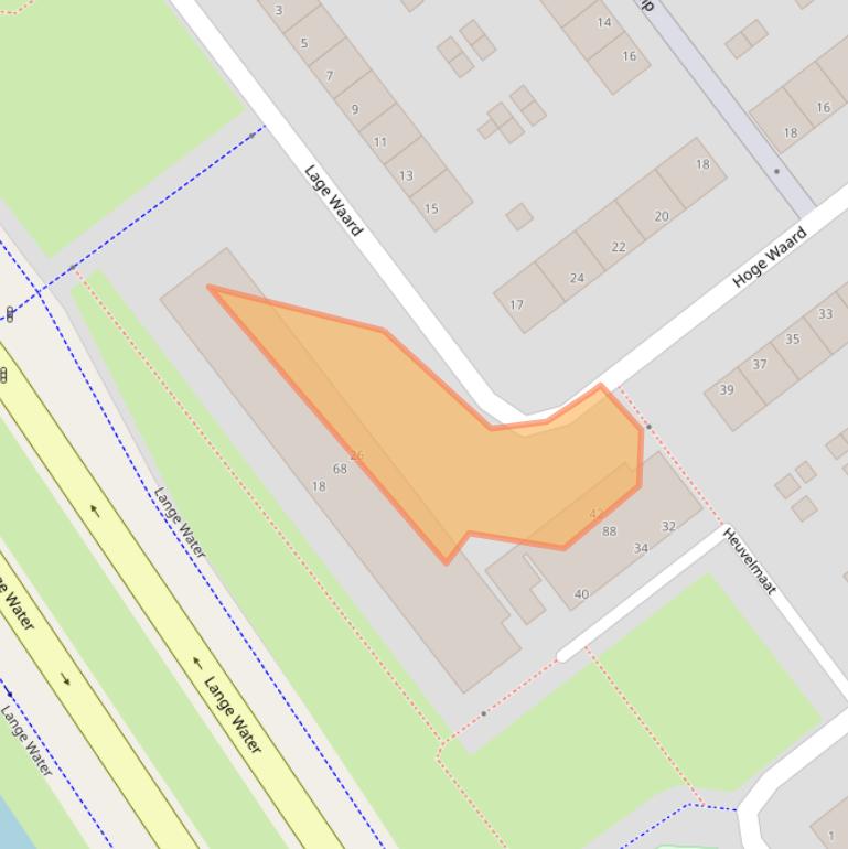 Kaart van postcodegebied 6825JH.