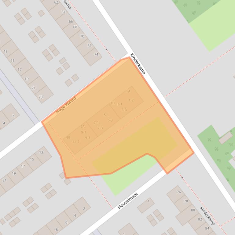 Kaart van postcodegebied 6825JK.