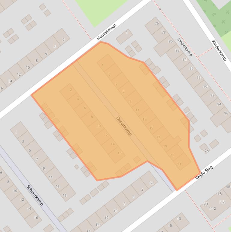 Kaart van postcodegebied 6825JP.