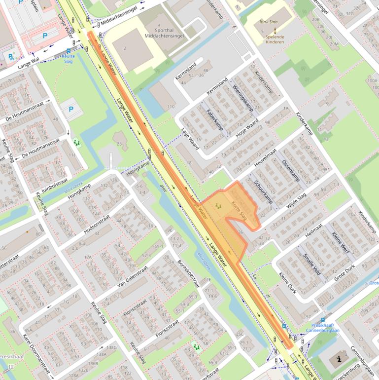 Kaart van postcodegebied 6825JS.