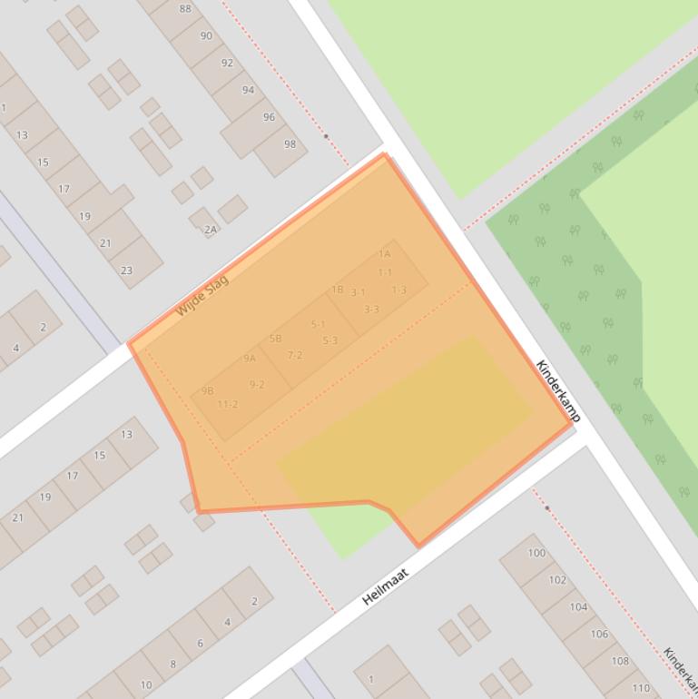 Kaart van postcodegebied 6825JW.