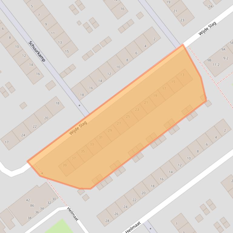 Kaart van postcodegebied 6825JX.