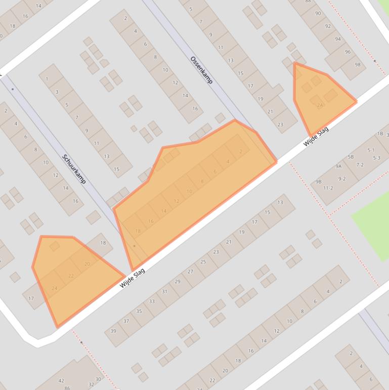 Kaart van postcodegebied 6825JZ.