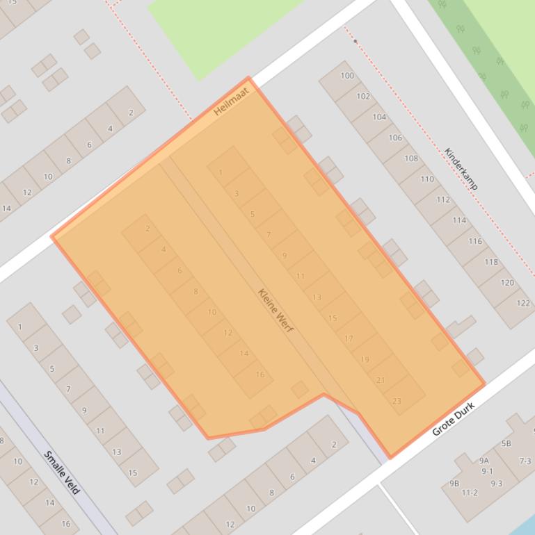 Kaart van postcodegebied 6825KB.