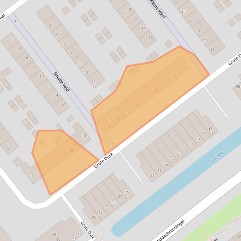 Kaart van postcodegebied 6825KJ.