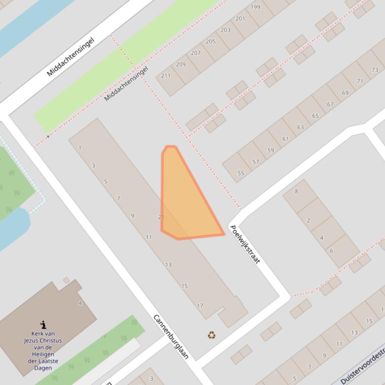 Kaart van postcodegebied 6825KT.