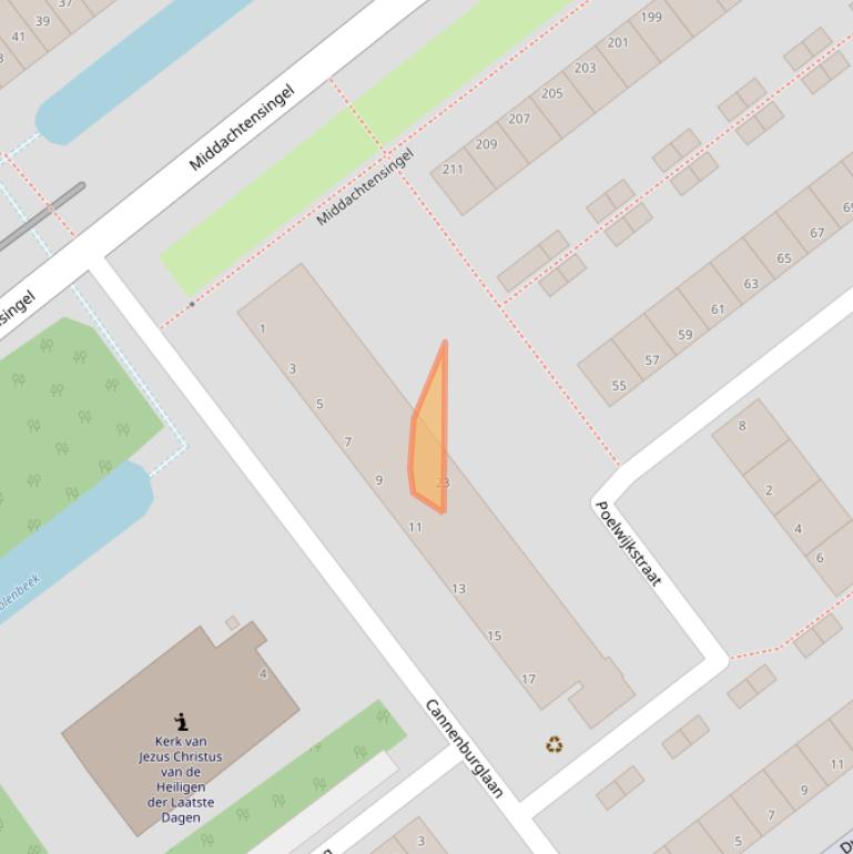 Kaart van postcodegebied 6825KV.