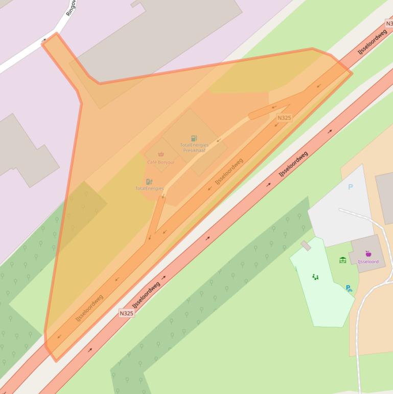 Kaart van postcodegebied 6825LG.