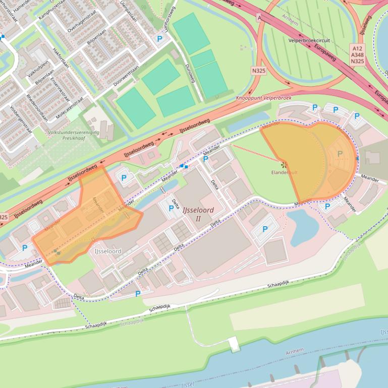 Kaart van postcodegebied 6825MD.