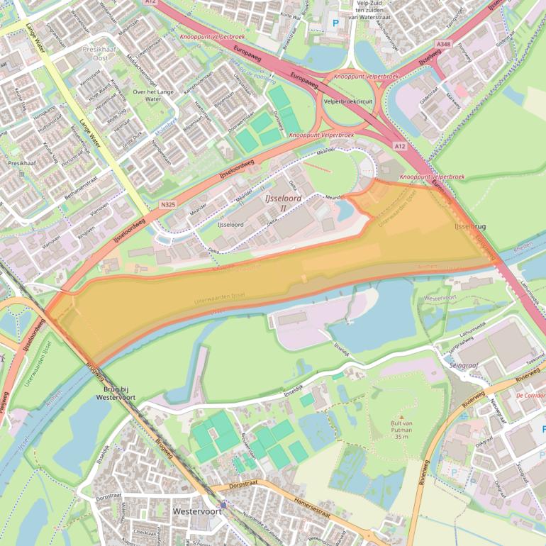 Kaart van postcodegebied 6825MJ.