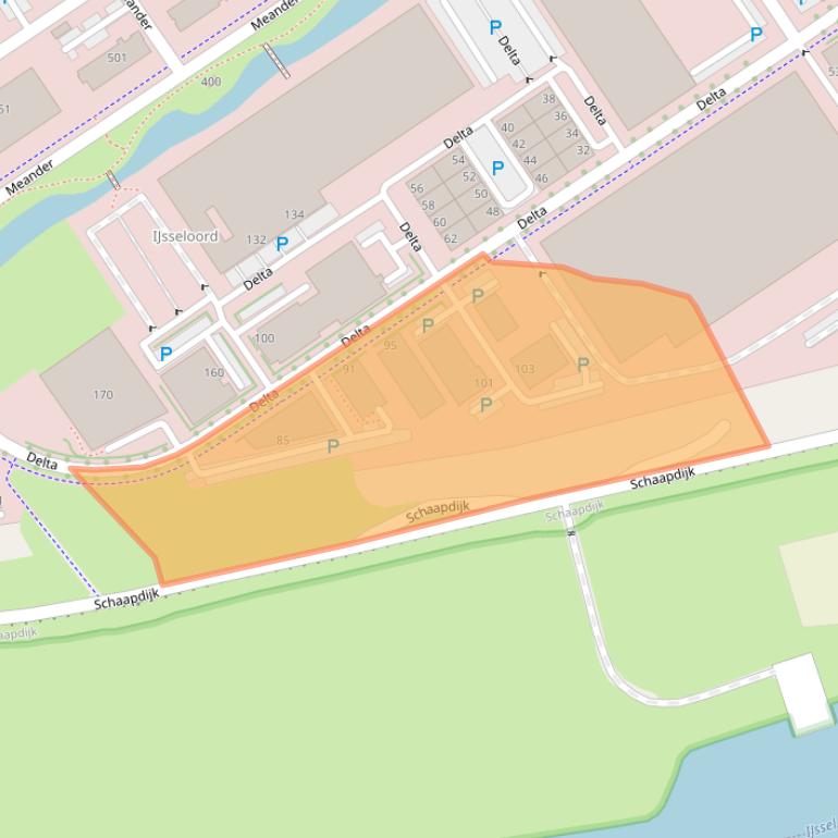 Kaart van postcodegebied 6825MN.