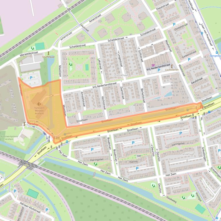 Kaart van postcodegebied 6826AC.