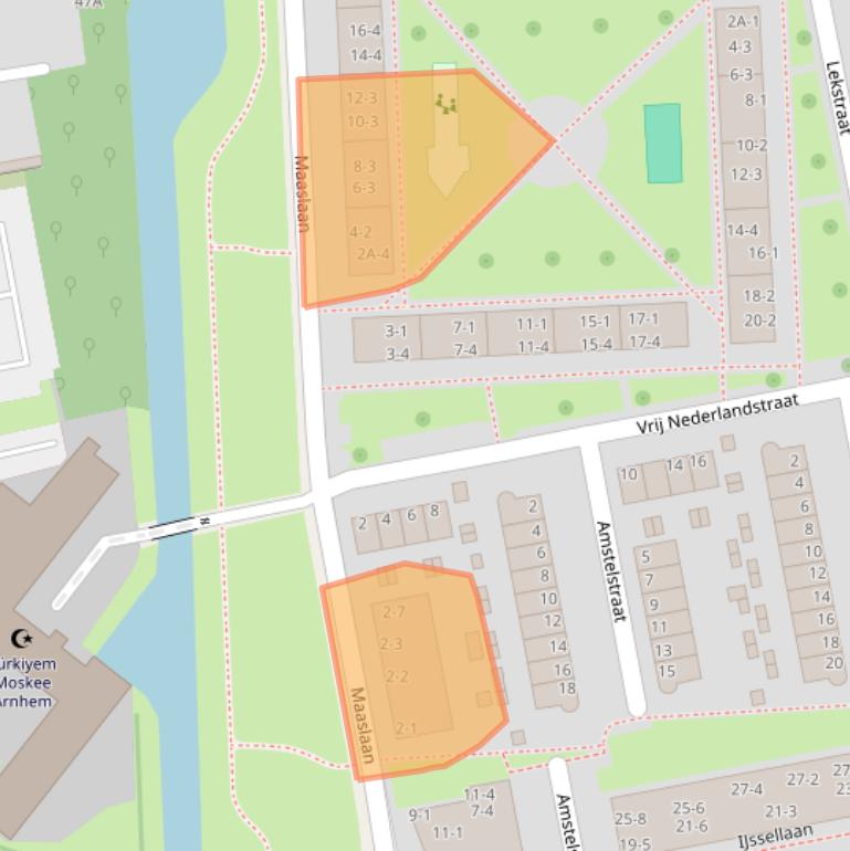 Kaart van postcodegebied 6826AD.