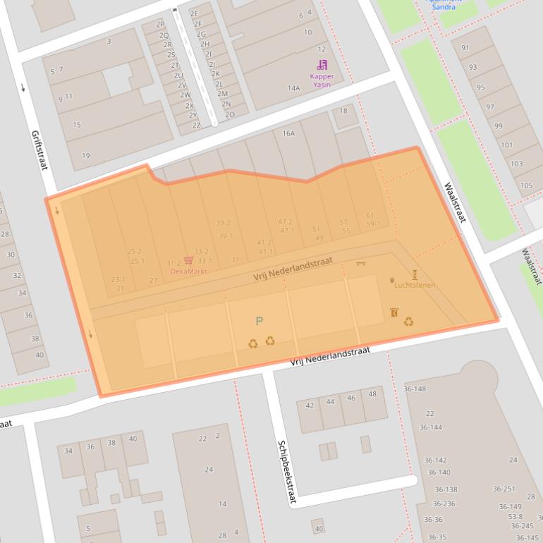 Kaart van postcodegebied 6826AW.