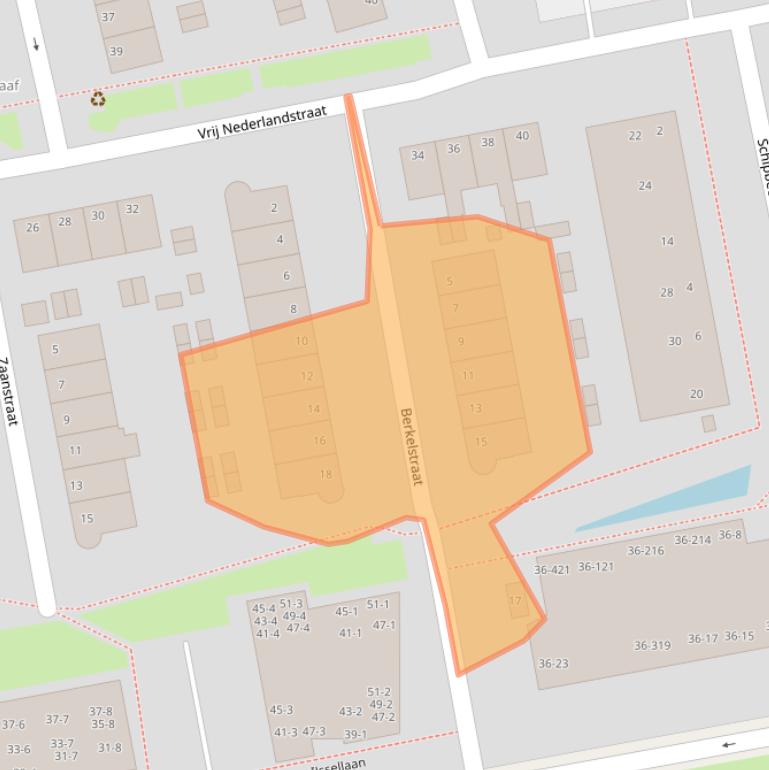 Kaart van postcodegebied 6826BJ.