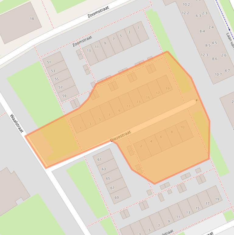 Kaart van postcodegebied 6826BV.