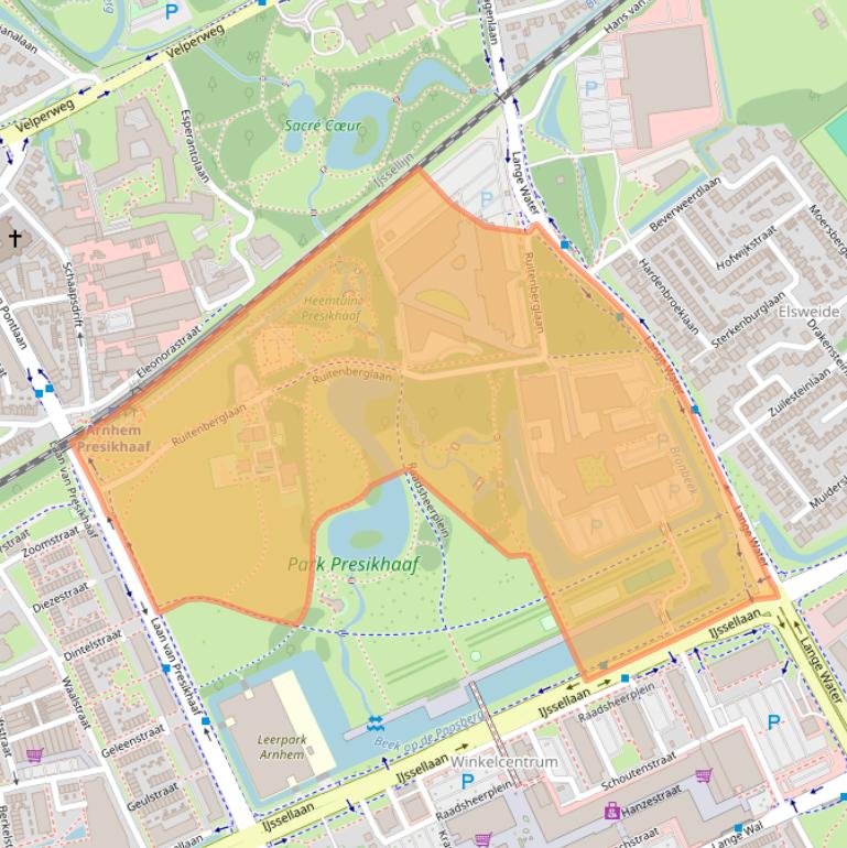 Kaart van postcodegebied 6826CC.