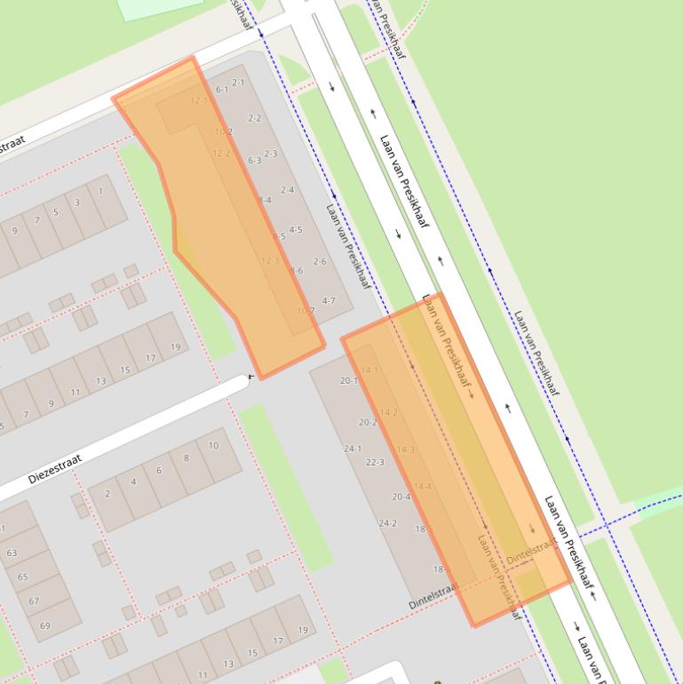 Kaart van postcodegebied 6826CE.