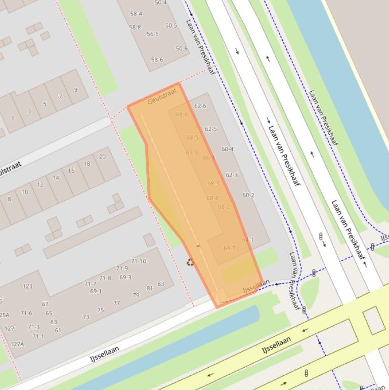 Kaart van postcodegebied 6826CN.