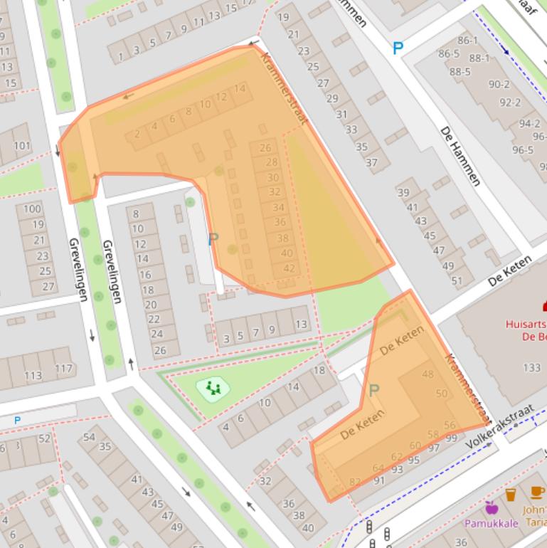 Kaart van postcodegebied 6826EL.