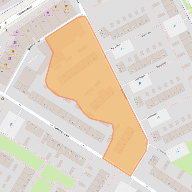 Kaart van postcodegebied 6826GS.
