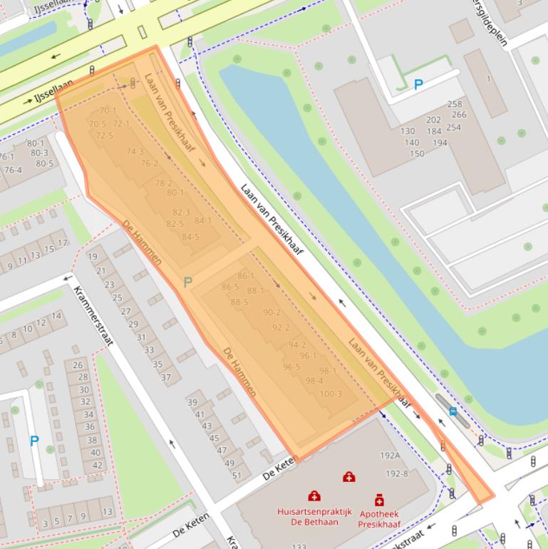 Kaart van postcodegebied 6826HC.