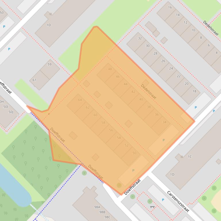 Kaart van postcodegebied 6826JJ.