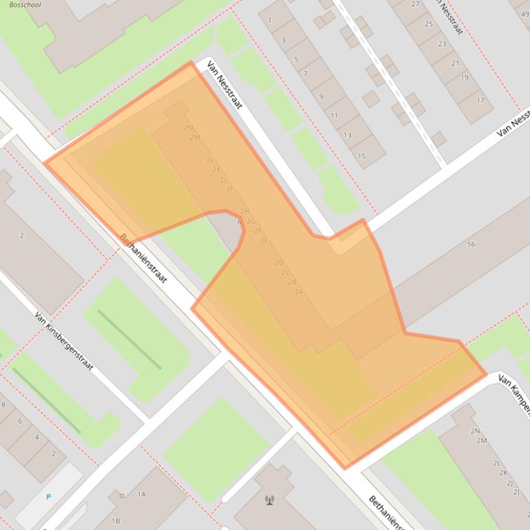 Kaart van postcodegebied 6826JP.