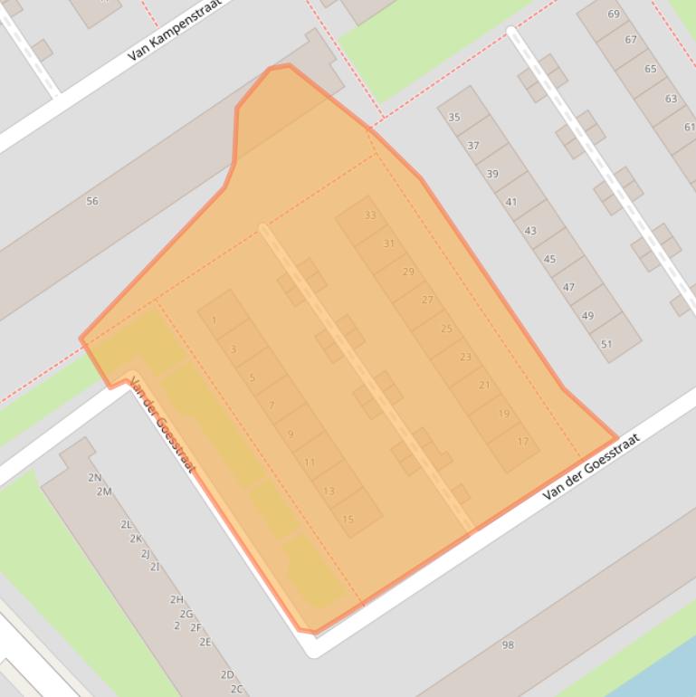 Kaart van postcodegebied 6826KG.