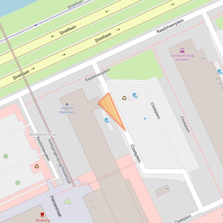 Kaart van postcodegebied 6826KS.