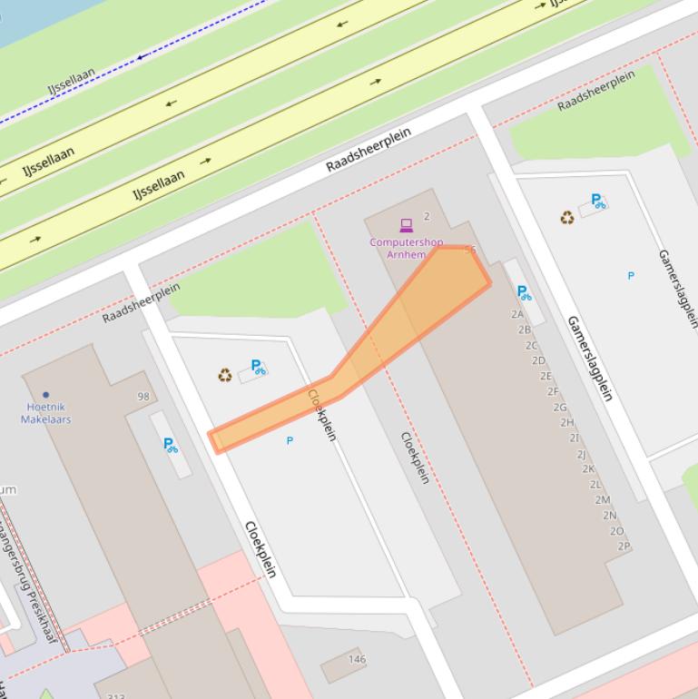 Kaart van postcodegebied 6826LB.