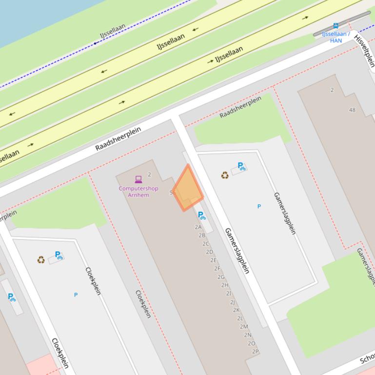 Kaart van postcodegebied 6826LC.